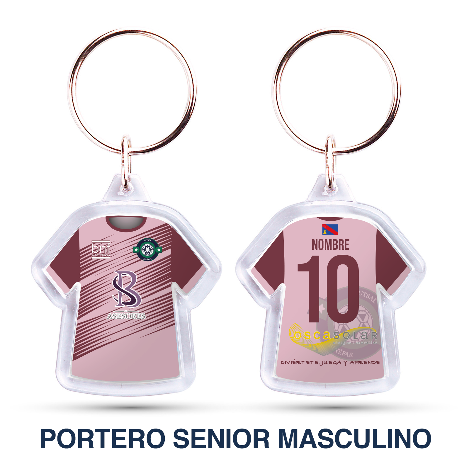 Camiseta GRÁNATE PORTERO SENIOR MASCULINO Futsal Binéfar